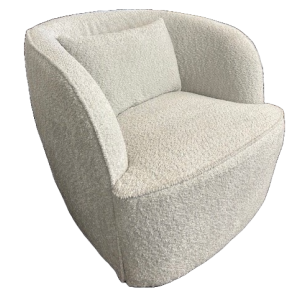 ASCOT SWIVEL ACCENT CHAIR GREY