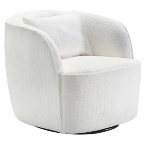 ASCOT SWIVEL ACCENT CHAIR IVORY