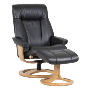 ATLANTA RECLINER + FOOTSTOOL H2 LEATHER O