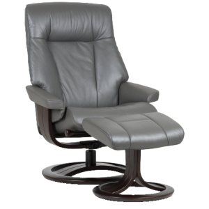 ATLANTA RECLINER + FOOTSTOOL H1 LEATHER W