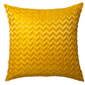 LOGAN & MASON CHEVRON YELLOW EUROPEAN PILLOWCASE