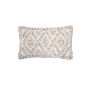 EMMELINE RECTANGLE CUSHION PEBBLE