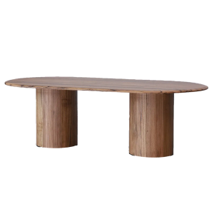 FREMANTLE DINING TABLE 2100MM 2 CYLINDER LEG