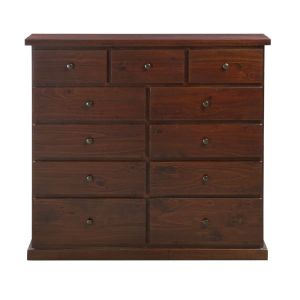 HUNTER 11 DRAWER TALLBOY WALNUT