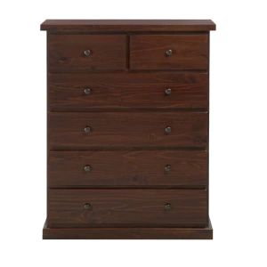 HUNTER 6 DRAWER TALLBOY WALNUT