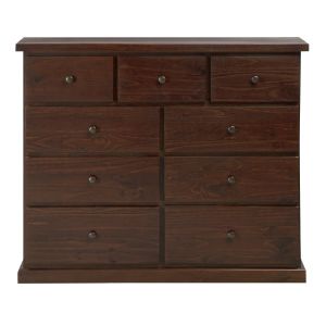 HUNTER 9 DRAWER TALLBOY WALNUT