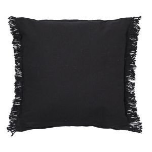 LOGAN & MASON PIPER BLACK SQUARE CUSHION