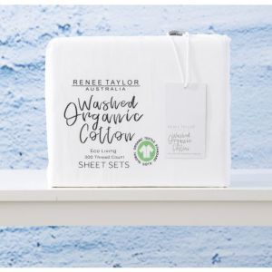 RENEE TAYLOR 300 ORG QUEEN SHEET SET