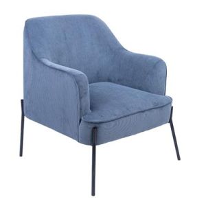 SEVEN FAB ARMCHAIR SLATE GREY