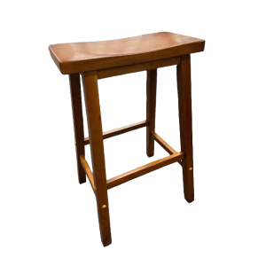 SUSHI BAR STOOL ANTIQUE OAK