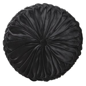 LOGAN & MASON TEMPO BLACK ROUND CUSHION