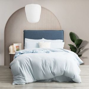 ULTRA PLUSH VINTAGE DOUBLE QUILT COVER SET BLUE