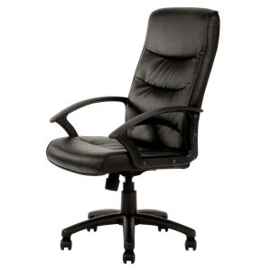 STAR HIGH BACK OFFICE CHAIR BLACK PU