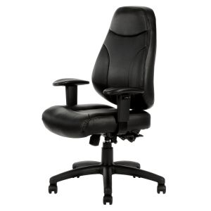 PRESTON OFFICE CHAIR BLACK PU